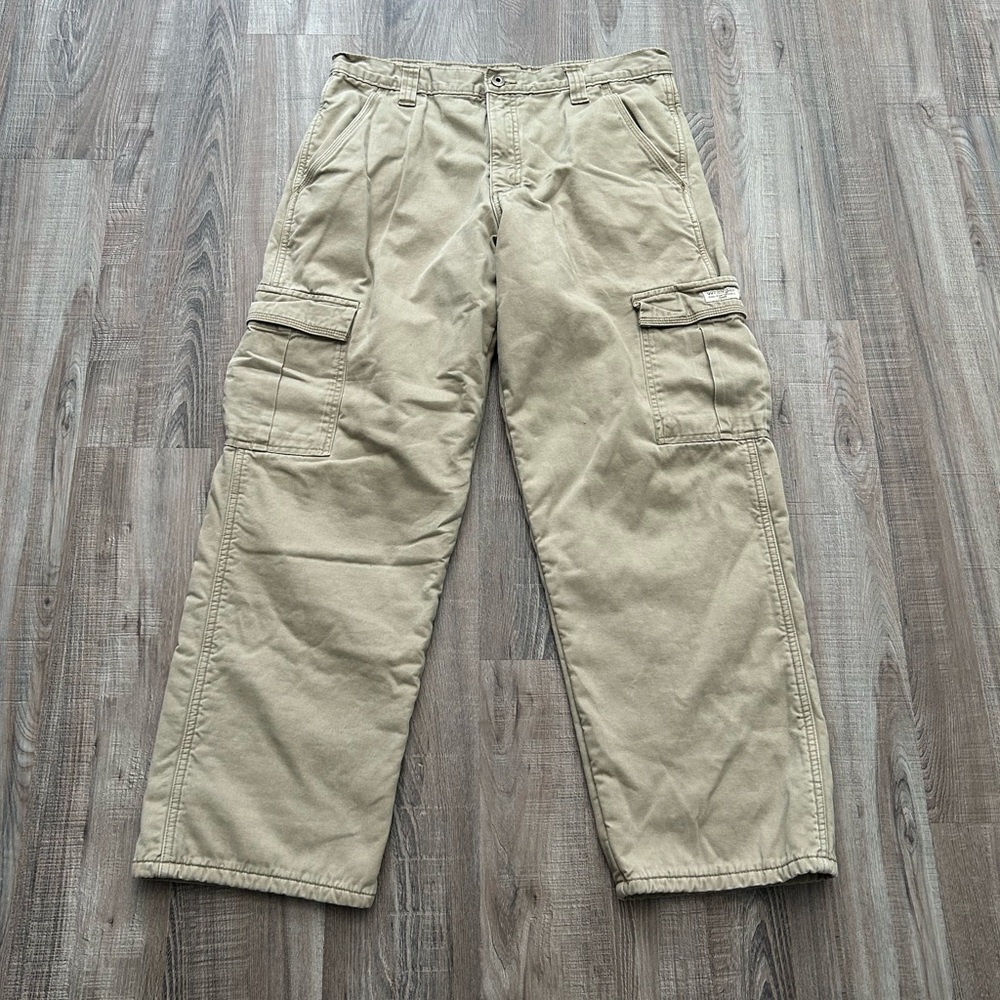 Men's Wrangler Flannel Lined Work Pants